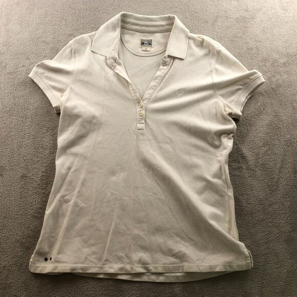 Converse One Star Women Polo Shirt Large Short Sleeve Casual Classic Embroidered - Picture 14 of 15